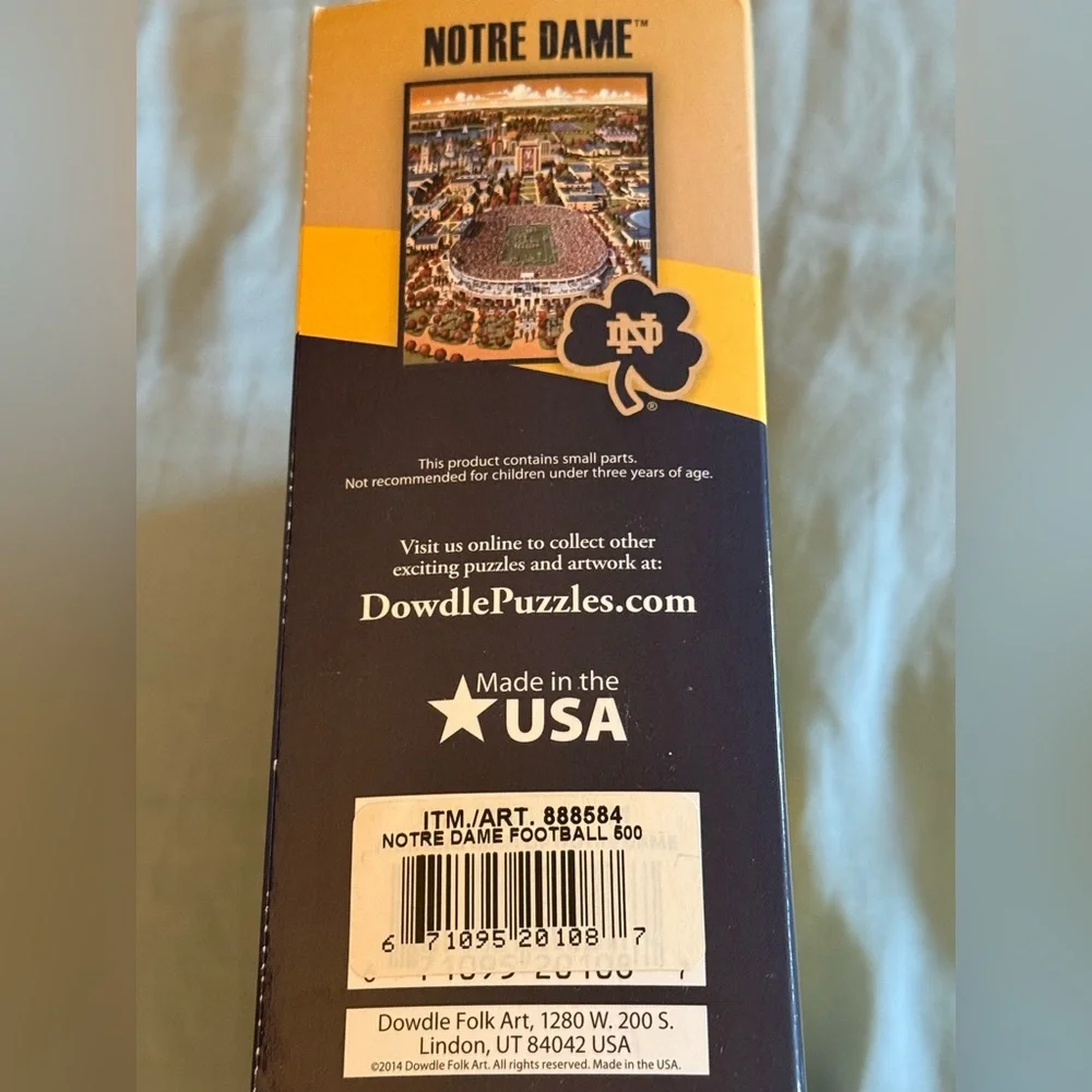 NIB Notre Dame Fighting Irish Eric Dowdle 500 Piece Jigsaw Puzzle - Picture 3 of 4